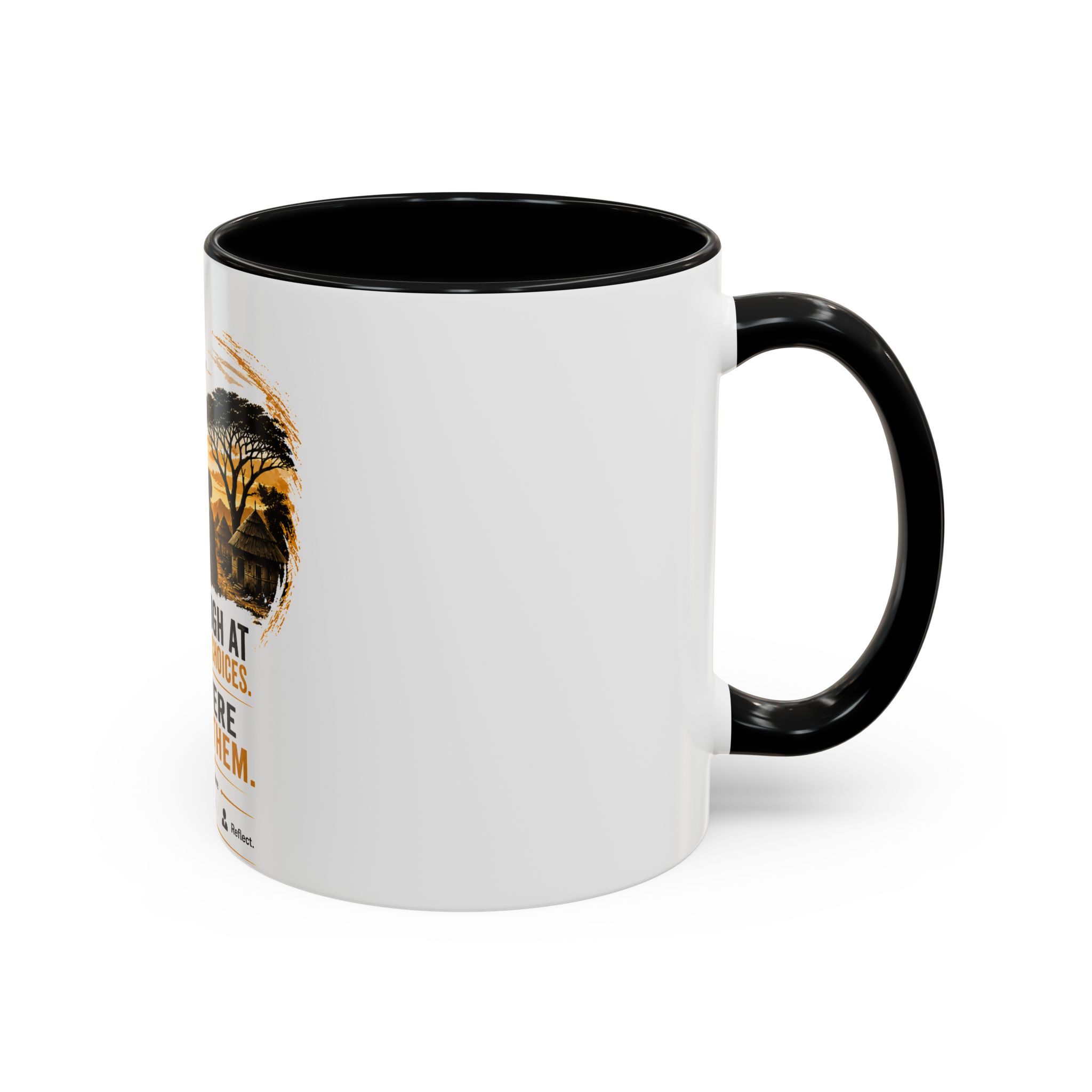 Coffee Mug – "Don't Laugh at Your Wife's Choices, You Were One of Them" Rustic Wisdom Gift - Image 2