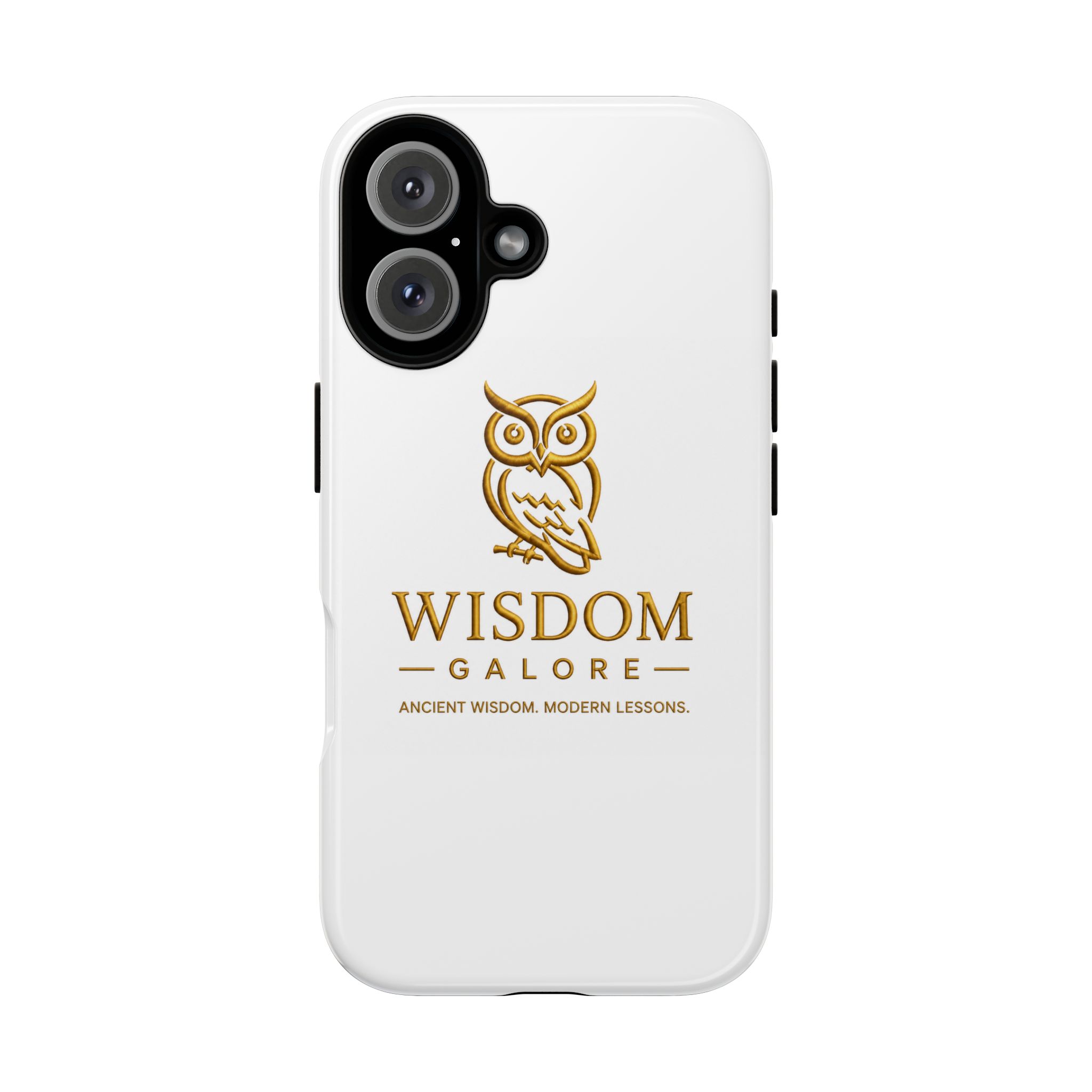 Gold Owl Wisdom Logo phone case | Tough Case
