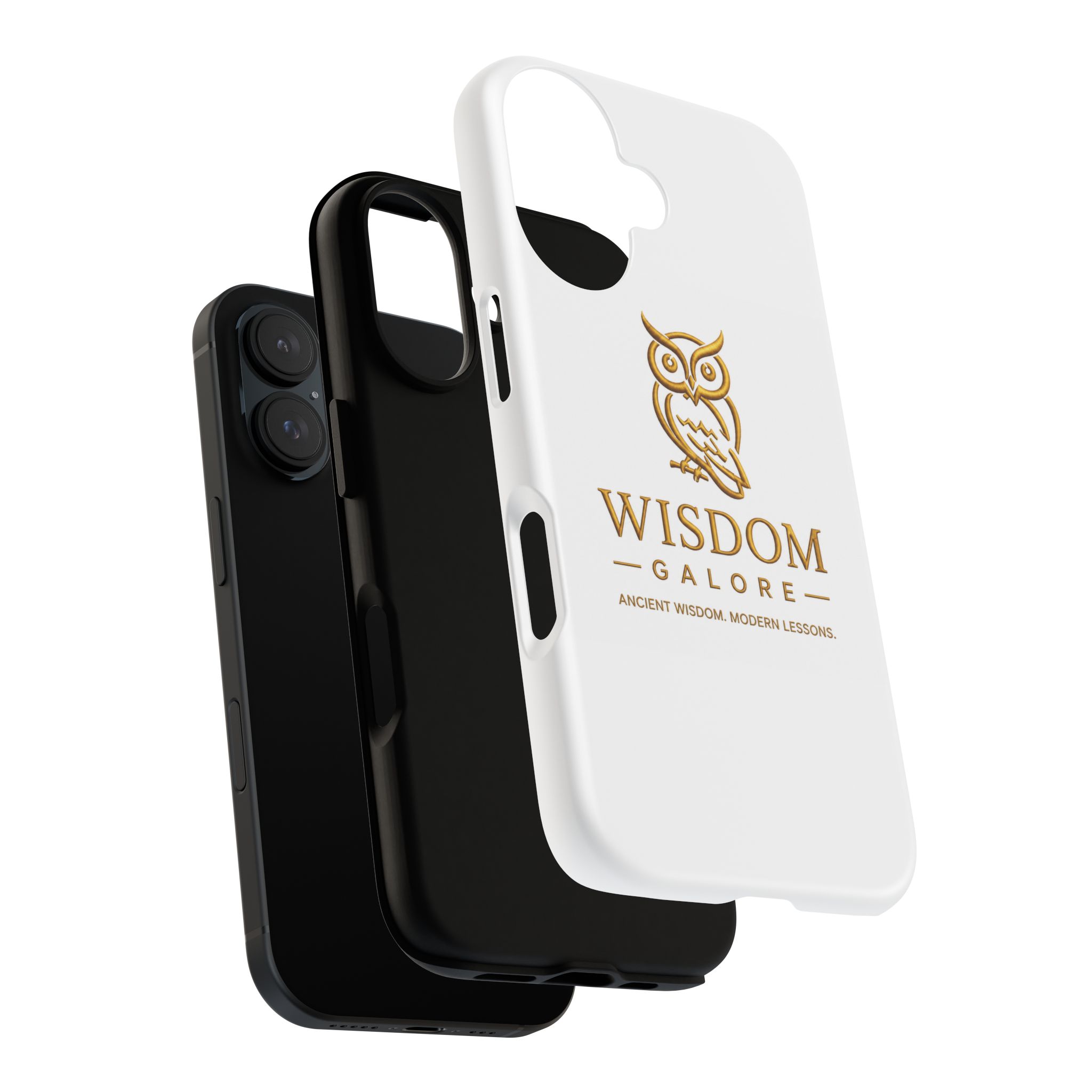 Gold Owl Wisdom Logo phone case | Tough Case - Image 7
