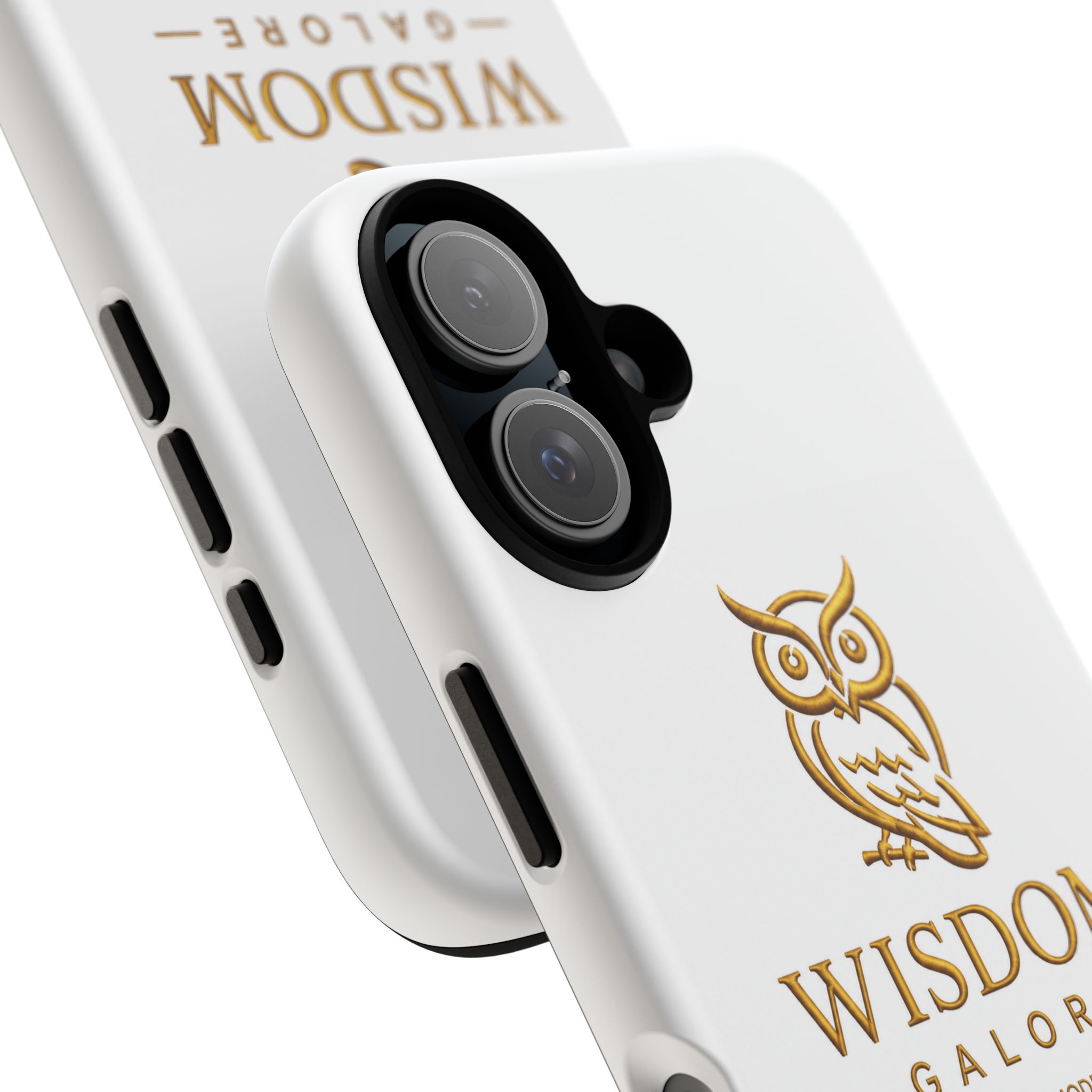 Gold Owl Wisdom Logo phone case | Tough Case - Image 6